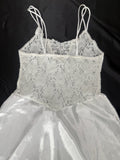 1 Cinema Etoile Women’s White Floral Lace Chemise Slip S Sleeveless Adjustable