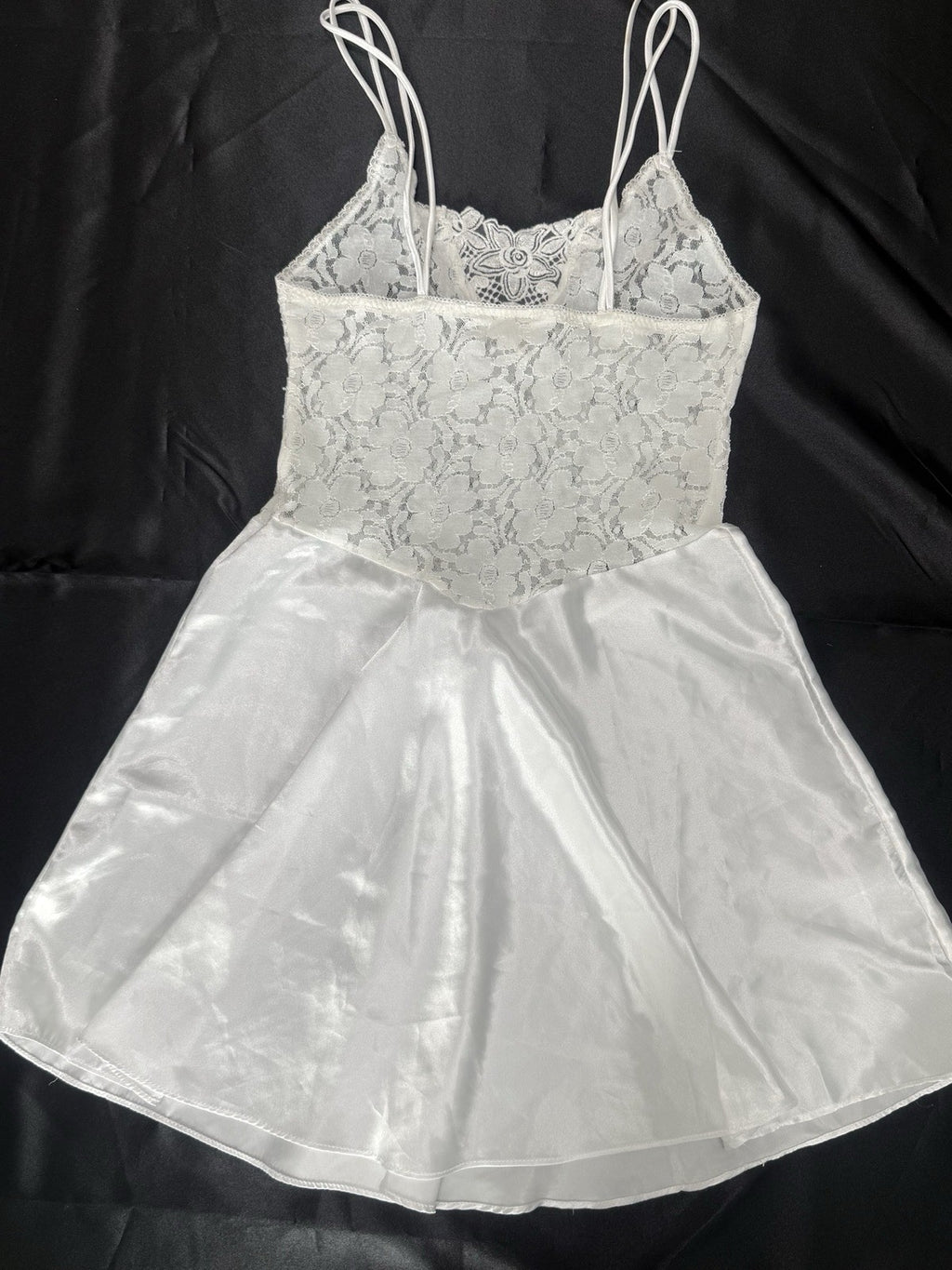 1 Cinema Etoile Women’s White Floral Lace Chemise Slip S Sleeveless Adjustable