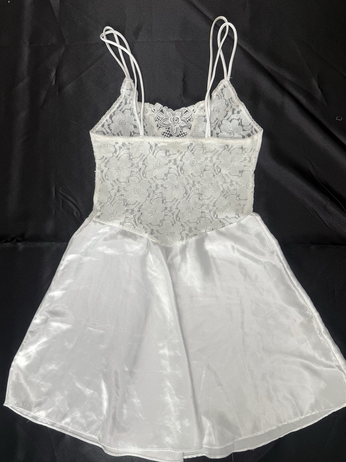 1 Cinema Etoile Women’s White Floral Lace Chemise Slip S Sleeveless Adjustable