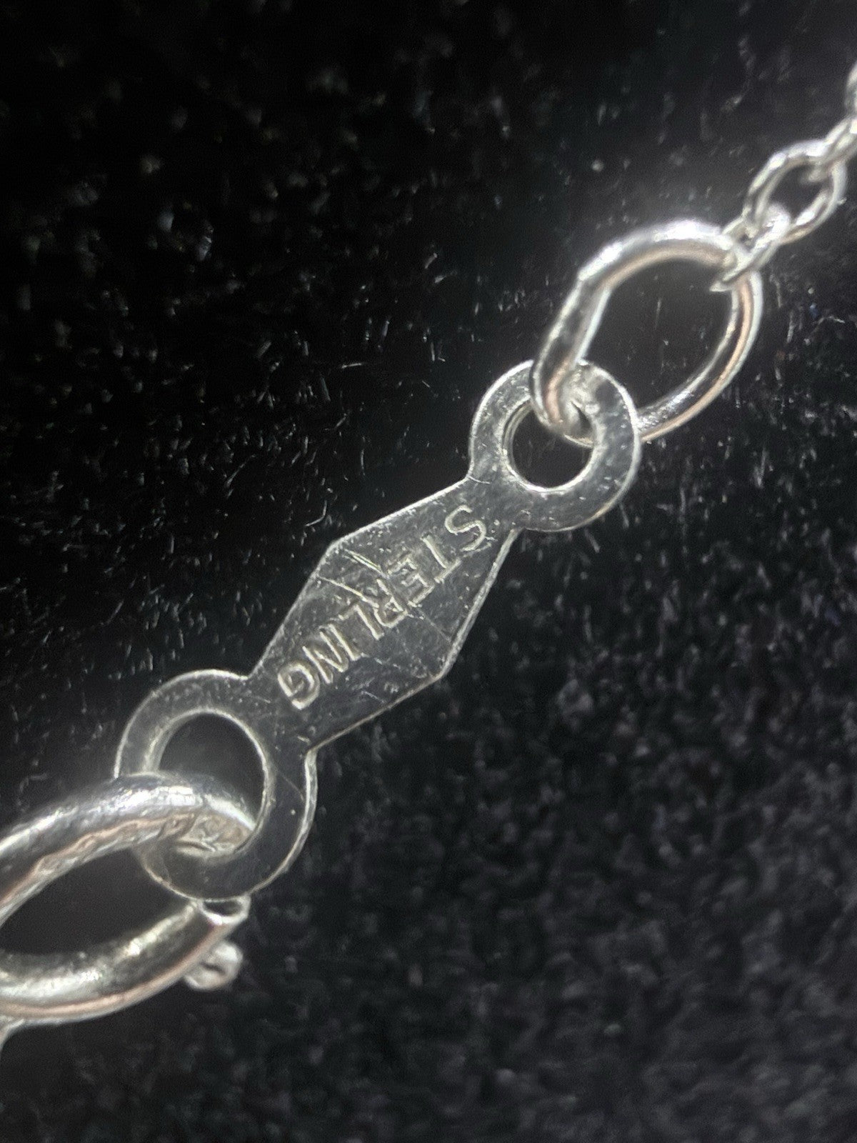 925 Sterling Silver Cross And Chain.